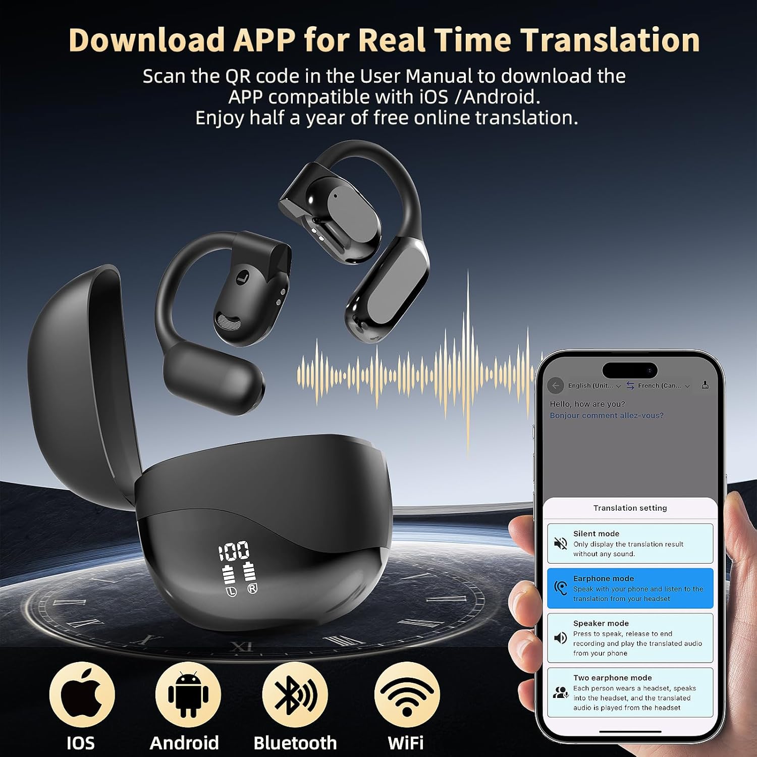 AI LANGUAGE TRANSLATION EARBUDS